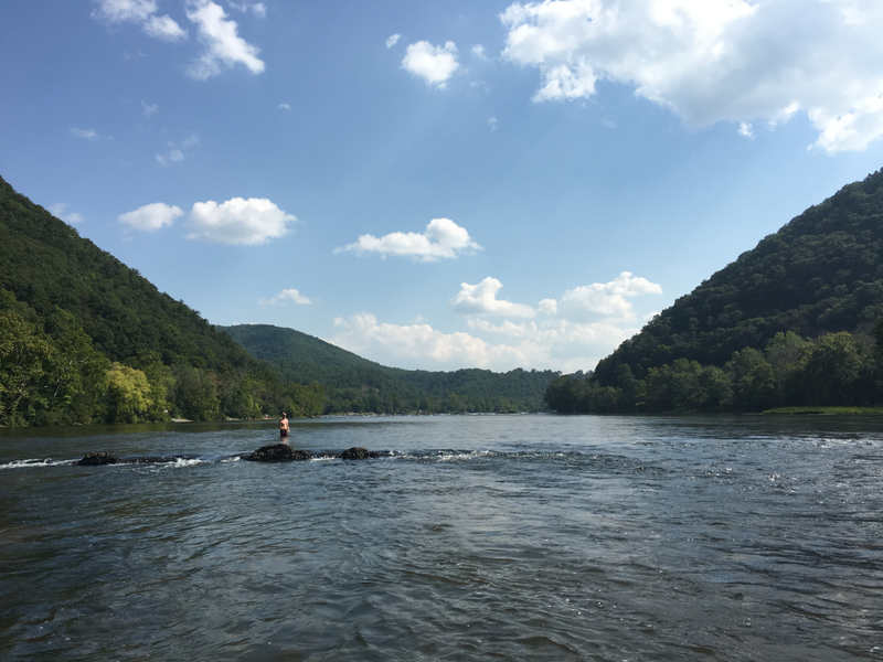 Only one person upstream for a mile